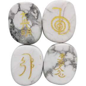 4 Pcs Black Obsidian Engraved Chakra Stones Healing Crystal Reiki Balancing Palm Stone, 25mm in Saudi Arabia