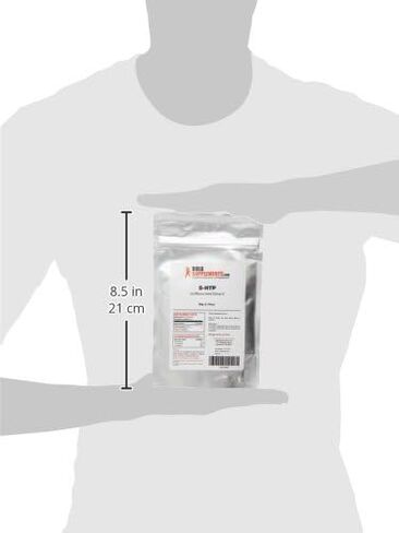 BULKSUPPLEMENTS.COM مسحوق 5-HTP - 5-Hydroxytryptophan، مكمل 5 HTP، 5-HTP 200 مجم - من مستخلص بذور جريفونيا - خالي من الغلوتين، 200 مجم من مكمل HTP5 لكل وجبة، 50 جم (1.8 أونصة) in Kuwait