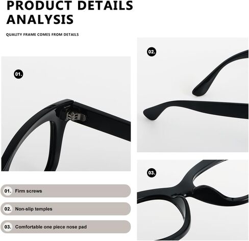 YOBOCO Oversized Reading Glasses Women Large Readers Ladies Stylish Designer Reading Glasses Men in Saudi Arabia