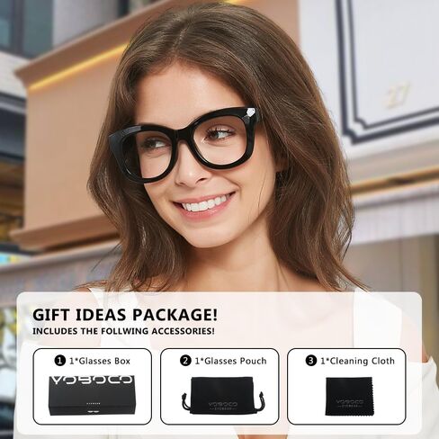 YOBOCO Oversized Reading Glasses Women Large Readers Ladies Stylish Designer Reading Glasses Men in Saudi Arabia