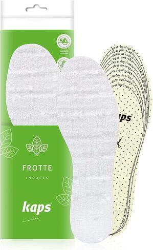 Kaps Frotte Adult Unisex Summer Shoe Insoles Inserts Replacement Soles Barefoot Shoes, Cut to fit Cut to Size, Terry Cloth Sweat Absorbent in Saudi Arabia
