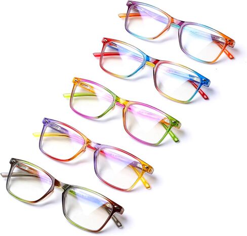 نظارات القراءة JOSCHOO 5 أزواج من قارئات الكمبيوتر بمفصلات ربيعية أنيقة للسيدات in Kuwait