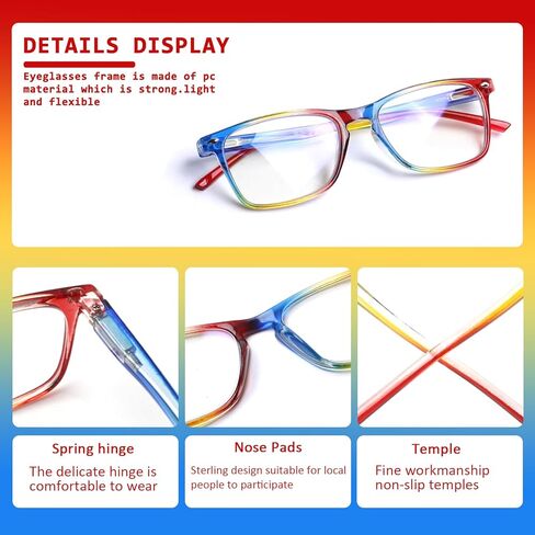 نظارات القراءة JOSCHOO 5 أزواج من قارئات الكمبيوتر بمفصلات ربيعية أنيقة للسيدات in Kuwait