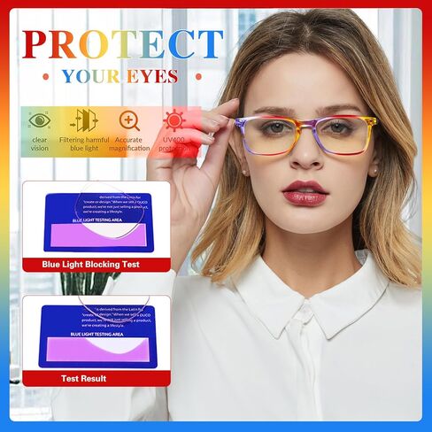 نظارات القراءة JOSCHOO 5 أزواج من قارئات الكمبيوتر بمفصلات ربيعية أنيقة للسيدات in Kuwait