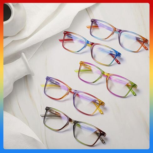 نظارات القراءة JOSCHOO 5 أزواج من قارئات الكمبيوتر بمفصلات ربيعية أنيقة للسيدات in Kuwait