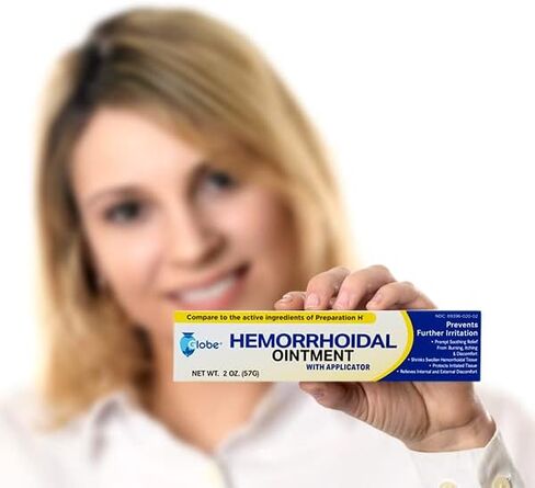 Hemorrhoidal Ointment w/Applicator, Phenylephrine HCl, Petrolatum, Mineral oil, Relief from Burning, Itching and Discomfort of Hemorrhoids, 2 Ounce Tube in Saudi Arabia