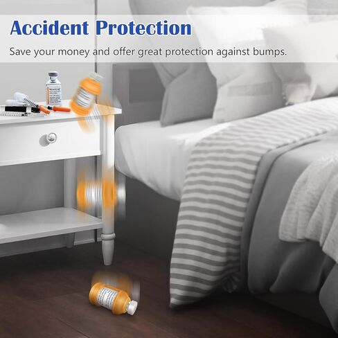 Insulin Via Bottle Protector Case for Diabetic, Insulin Vial Holder Silicone Protective Sleeve to Protect Your Insulin Vial from Breaking, for Most 10ML Insulin Vials, 2-Pack (Short-Blue) in Kuwait