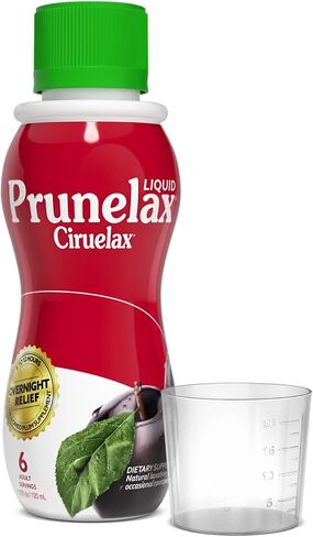 Prunelax Ciruelax Natural Laxative Regular Liquid, for Occasional Constipation, 4.05 fl oz, Red, (EX1391) in Saudi Arabia