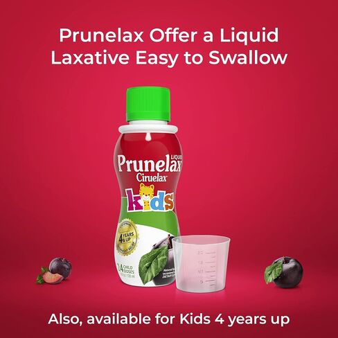 Prunelax Ciruelax Natural Laxative Regular Liquid, for Occasional Constipation, 4.05 fl oz, Red, (EX1391) in Saudi Arabia