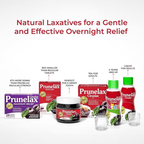 Prunelax Ciruelax Natural Laxative Regular Liquid, for Occasional Constipation, 4.05 fl oz, Red, (EX1391) in Saudi Arabia