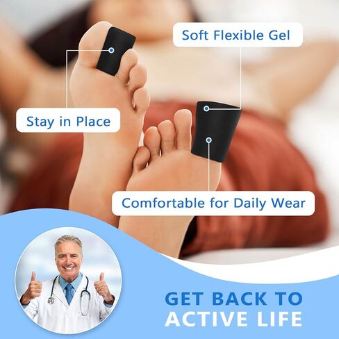Helthrelife Toe Ice Pack, Toe Cold and Hot Therapy Gel Ice Packs of 5 for Hammer Toe, Stubbed Toe, Corn, Calluses, Blister and Injured Toenail in Kuwait