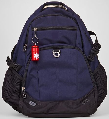 2 برطمان تخزين متوسط ​​الحجم من بريميو 1، حاوية حامل حبوب الدواء محكمة الغلق بنسبة 100% مقاومة للماء/الرائحة مع شعارين طبيين على الجانبين، لتأمين زجاجة نيترو 100 قيراط، وأعشاب أدوية الأسبرين، وسلسلة مفاتيح EDC + حلقة تسلق واحدة in Kuwait