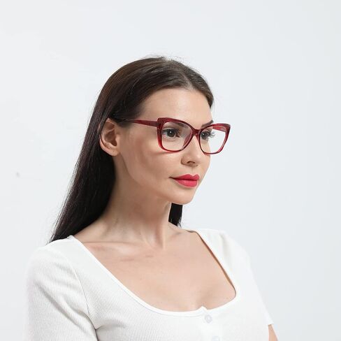prtcslwd Reading Glasses for Women 3 Pack Cat Eye Oversized Blue Light Blocking Glasses +1.5 in Saudi Arabia