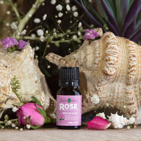 Rose Essence Oil, 100% Pure Rose Absolute Oil for Diffuser, Rose Essential Oil for Relaxation, Rosa Oil, Premium Quality, 10ml 0.33 fl oz in Kuwait
