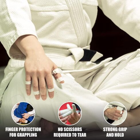 Fuji- Jiu-Jitsu and Judo Finger Tape with Case (6 Rolls) White in Kuwait