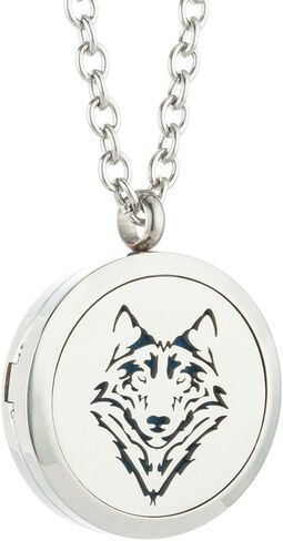 JAOYU Diffuser Necklace Aromatherapy Pendant Animal Locket Essential Oil Necklace for Women - Teens Girls Gifts in Kuwait