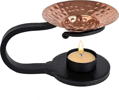 Iron & Copper Essential Oil Burner Aroma Diffuser - 4 Inch Height in Saudi Arabia