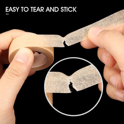 Nuanchu 9 Rolls Beige Tape Flexible Skin Tape Breathable Nose Tape Self Adhesive Gauze Tape for Wound Injuries Swelling Sports, 0.5 Inch x 10 Yards in Saudi Arabia