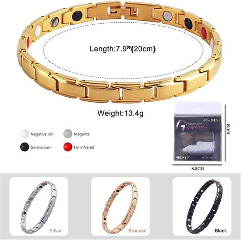 SEIYOGDS Magnetic Lymph Detox Bracelet for Women Men, Adjustable Lymph Detox Magnetic Bracelet Keep Fit Promotes Circulation, Magnetic Therapeutic Bracelet for Arthritis Joint Pain Relief in Saudi Arabia