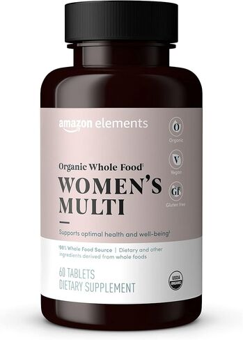 أمازون إليمنتس، غذاء عضوي كامل للنساء، 60 قرصًا in Kuwait