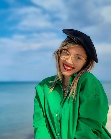 TIJN Irregular Cateye Blue Light Blocking Glasses, Computer Gaming Glasses Anti Eyestrain Bluelight Glasses for Women Men in Kuwait