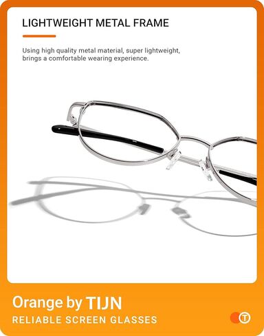 TIJN Irregular Cateye Blue Light Blocking Glasses, Computer Gaming Glasses Anti Eyestrain Bluelight Glasses for Women Men in Kuwait