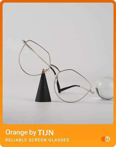 TIJN Irregular Cateye Blue Light Blocking Glasses, Computer Gaming Glasses Anti Eyestrain Bluelight Glasses for Women Men in Kuwait