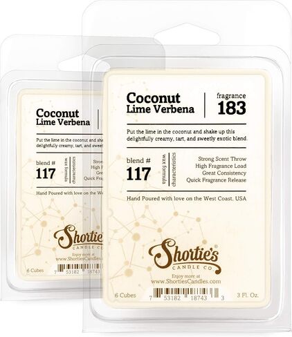 مجموعة متعددة من شمع الجريب فروت الذائب من شركة Shortie's Candle Company - تركيبة 117-2 ألواح معطرة للغاية - مصنوعة من الزيوت العطرية والطبيعية - مجموعة مكعبات معطرات الجو بالفواكه والتوت in Kuwait