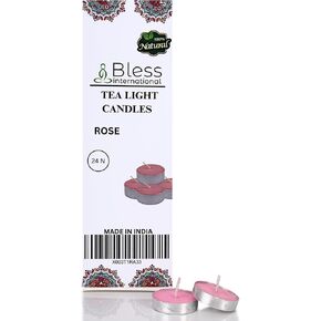 Bless-International Frankincense-Tea-Light-Candles 24-Pack-Colored-smokeless-dripless-Long-Lasting Plant-Based-Natural-Organic-with-Palm-Wax Aromatherapy-Creating-Mood-Enhancing-Atmosphere