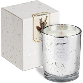 Small Scented Candles for Home，Eucalyptus Candle Aromatherapy Long Lasting Christmas Soy Candle Jar Candles Gifts for Women Help Relaxing Stress Relief Meditation Healing Calming