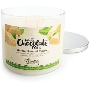 Apple Harvest Highly Scented Natural 3 Wick Candle, Essential Fragrance Oils, 100% Soy, Phthalate & Paraben Free, Clean Burning, 14.5 Oz.
