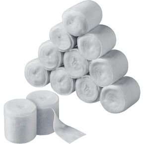 12 Rolls Cast Padding Individual Pack Soft Cotton Undercast Padding Wrap Use with Plaster Cloth Gauze Bandage for Halloween Wrap Bandage Art, Body Casts, Mask Making, Craft (2 Inch x 8.8 ft) in Saudi Arabia
