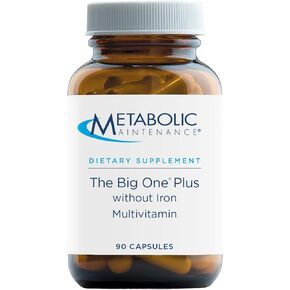 Metabolic Maintenance The Big One Plus Vitamin D - Iron-Free Multivitamin + 2000 IU Vitamin D + Active Folate (100 Capsules) in Saudi Arabia