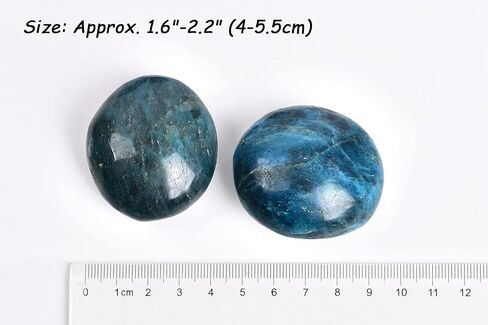 AMOYSTONE 5 قطعة من حجر الأمازونيت القلق الطبيعي للجيب النخيل الكريستالي حجر الشفاء الريكي كوارتز لعلاج القلق 1.6-2.2 بوصة in Kuwait