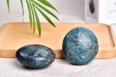 AMOYSTONE 5 قطعة من حجر الأمازونيت القلق الطبيعي للجيب النخيل الكريستالي حجر الشفاء الريكي كوارتز لعلاج القلق 1.6-2.2 بوصة in Saudi Arabia