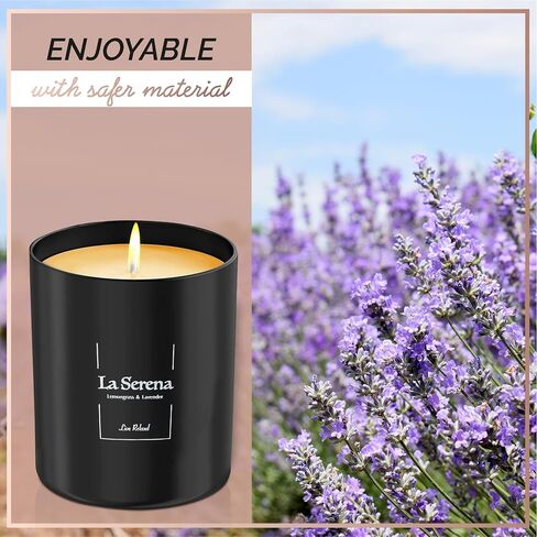 Premium Jasmine Scented Candles (Joie de Vivre), Natural Soy Candles Gifts for Women & Men, Hand Poured, Long Lasting Aromatherapy Essential Oil Candle, 8 Oz with 45 Hour Burn Time in Kuwait