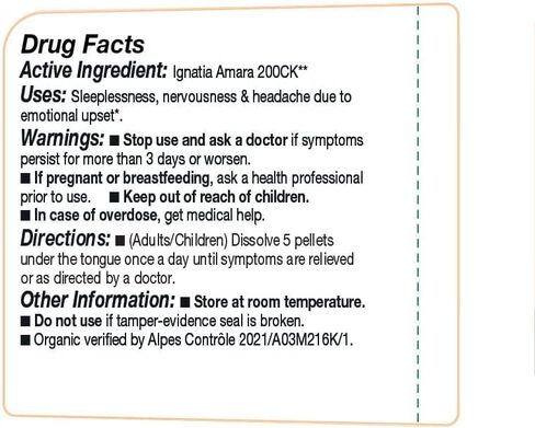 OLLOIS Ignatia Amara 200ck، عضوي، خالي من اللاكتوز، نباتي، طب المثلية، 80 حبة (عبوة من 1) in Saudi Arabia