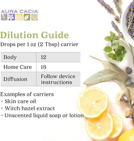 Aura Cacia 100% Pure Peppermint Essential Oil, 100% Pure Therapeutic Grade, 15 ml in Box, Mentha piperita in Saudi Arabia