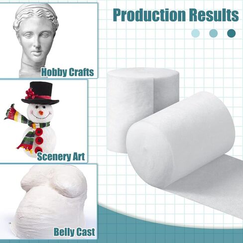 Nuanchu 12 Rolls Medical Cotton Cast Padding Plaster Cloth(2 Inch X 8.8 ft) in Saudi Arabia