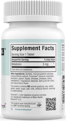 Maxi Health® Chewable Melatonin 5mg Tablets (100 Count) in Saudi Arabia
