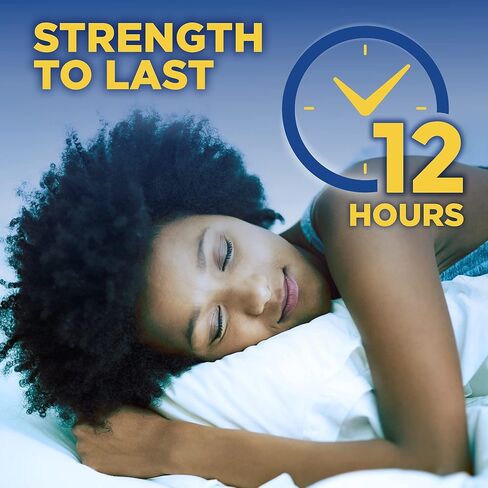 أمازون بيسك كير لتخفيف الآلام طوال الليل، نابروكسين الصوديوم، 220 مجم/ديفينهيدرامين هيدروكلوريد، 25 مجم أقراص، مسكن للألم/مساعد للنوم أثناء الليل، 160 قرص in Kuwait