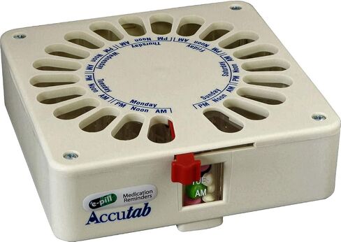 e-Pill Pill Dispenser - Accutab - Weekly - Up to 3 Times Per Day - Large Capacity Pill Organizer in Saudi Arabia