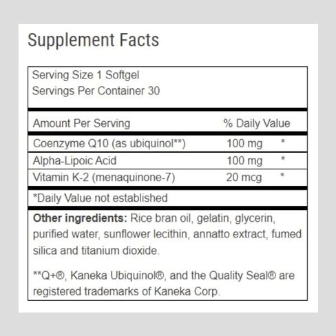 المكملات الغذائية الحيوية المتقدمة Ubiquinol CoQ10، زيادة إنتاج الطاقة، مكمل طبيعي مضاد للأكسدة، تم تصنيعه في الولايات المتحدة الأمريكية، 30 كبسولة هلامية in Kuwait