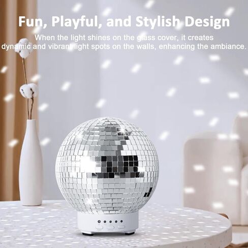 Essential Oil Diffuser Aromatherapy Diffuser – 100ml Original Rotating Disco Ball Diffusers for Essential Oils with Whisper Quiet Operation, Timer Setting & 7 Colors Night Light for Home Office Decor in Kuwait