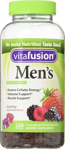 علكات الفيتامينات المتعددة للرجال من Vitafusion، عبوة واحدة، 220 قطعة in Saudi Arabia