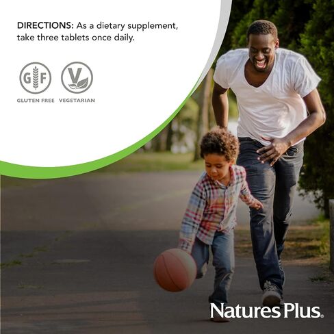 NaturesPlus Source of Life Gold Multivitamin - 180 Tablets - with Vitamins D3, B12 & K2 - Blood, Bone & Immune Support - Vegetarian & Gluten Free - 60 Servings in Saudi Arabia