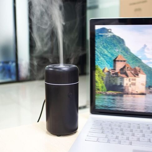 موزع روائح الزيوت العطرية من iWeeta Minimalism، موزع USB 100 مل للسيارة معطر هواء ومرطب للزيوت العطرية وموزعات الروائح العلاجية in Kuwait