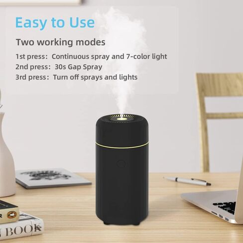 موزع روائح الزيوت العطرية من iWeeta Minimalism، موزع USB 100 مل للسيارة معطر هواء ومرطب للزيوت العطرية وموزعات الروائح العلاجية in Kuwait