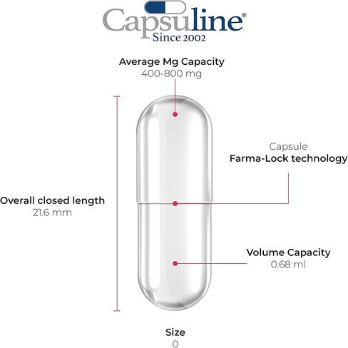 Capsuline Spirulina Colored Size 0 Empty Vegan Capsules Blue/Blue - 100 Count - Vegetarian Empty Pill Capsuless - DIY Vegetable Capsule filling - Veggie Pill Capsules - Kosher and Halal Certified in Kuwait