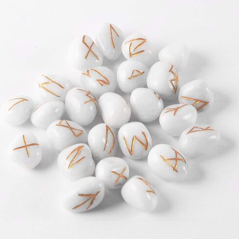 Healing Gemstone Rune Stones with Pouch (Amethyst) in Kuwait